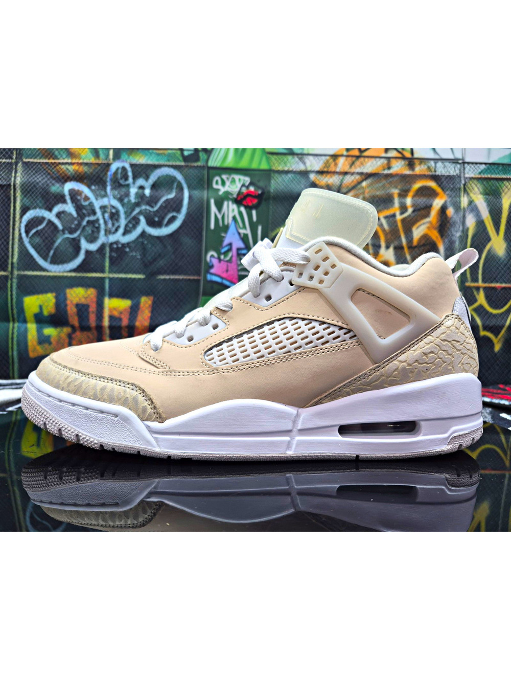 Jordan Air Jordan 4 Mid  Spizike Sanddrift Beige/White Leather 10M And 11.5W